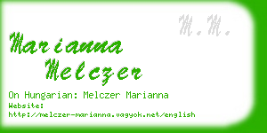 marianna melczer business card